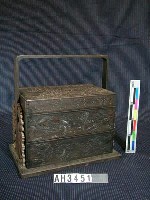 藏品(精雕雙層檀木盒)的圖片